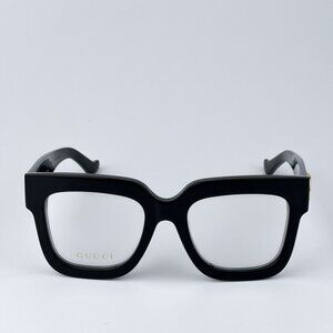 Gucci GG1549O 001 BRAND NEW Eyeglasses  Black Square Women